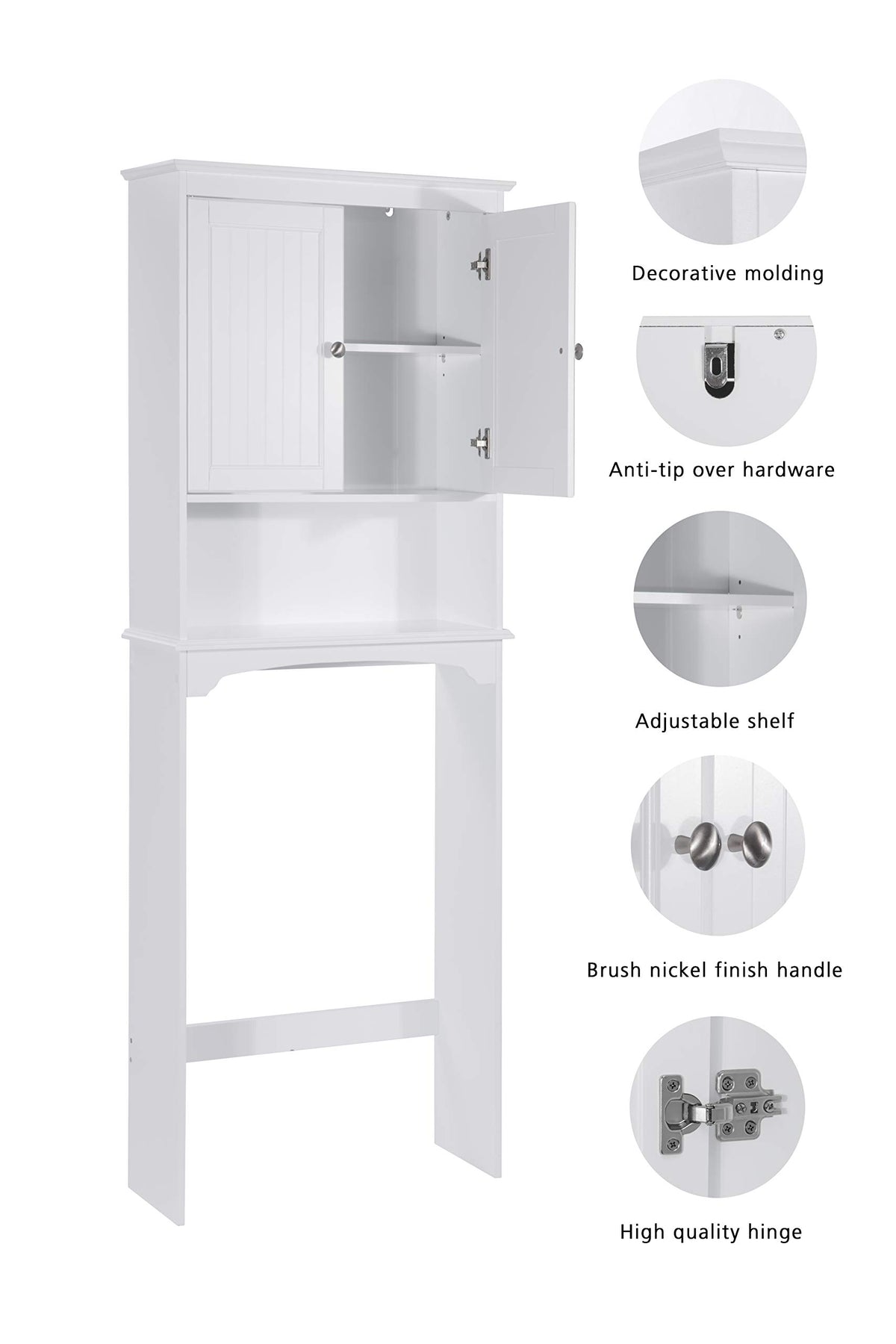 Over The Toilet Storage Cabinet with Doors F7321