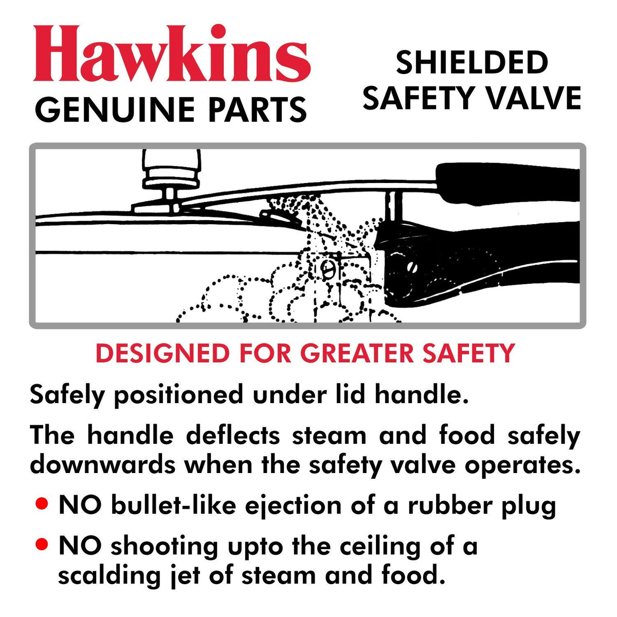 Aluminium Safety Valve for Pressure Cookers 1.5 to 14 Litre S32528