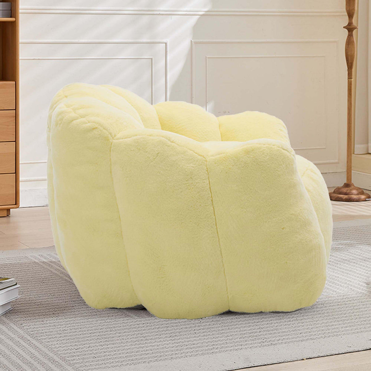 Oversized Memory Foam Bean Bag Chair with Backrest C5619