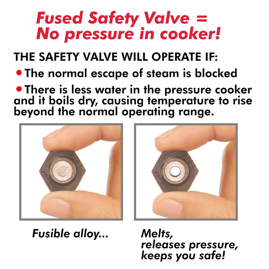 Aluminium Safety Valve for Pressure Cookers 1.5 to 14 Litre S32528