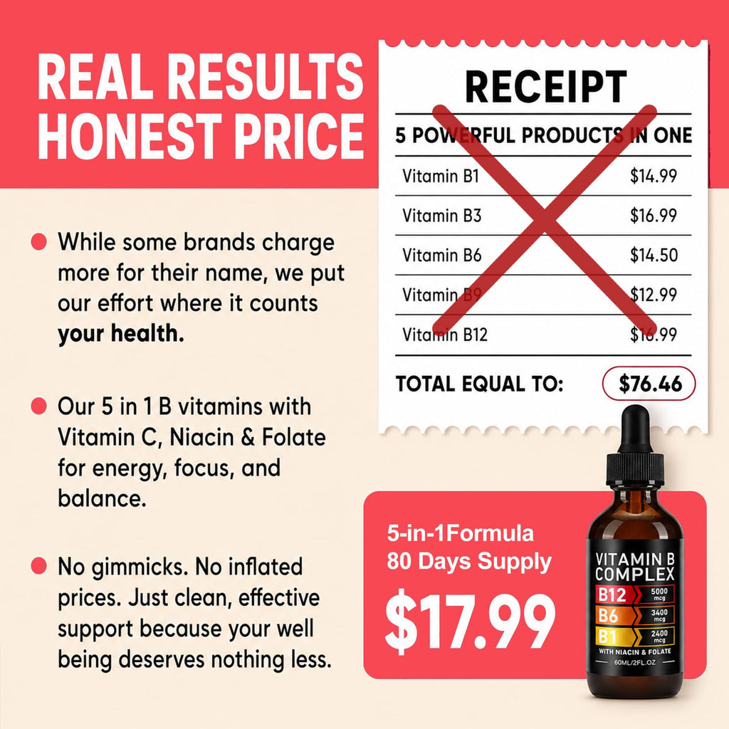 Vitamin B12 Complex Drops 5000mcg 2 Packs E502
