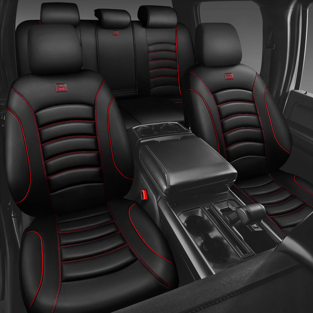 3D Foam PU Leather Car Seat Covers Full Set C1125