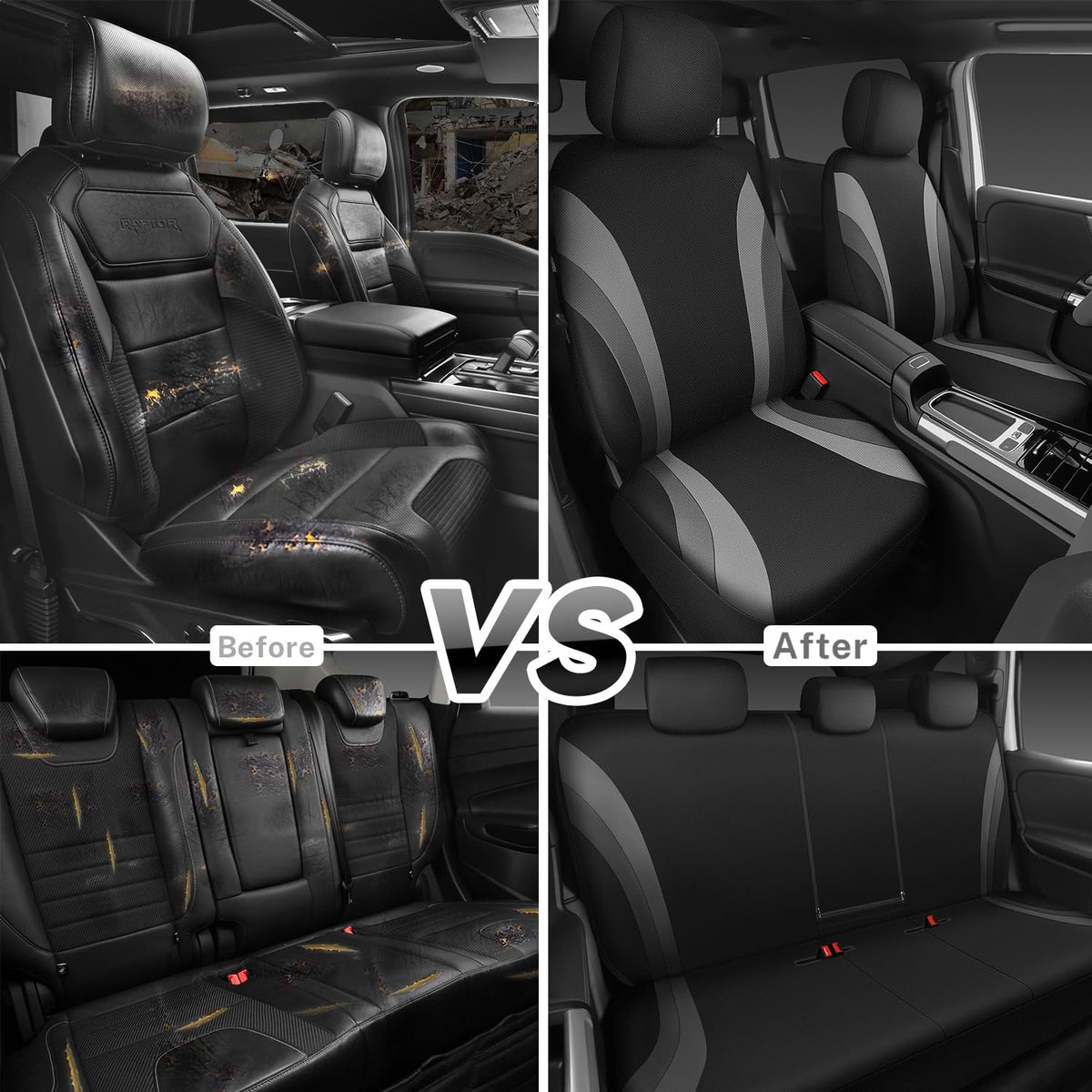 EVA Waterproof Car Seat Covers Full Set O55343