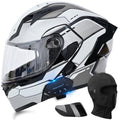 DOT Approved Flip Up Full Face Modular Motorcycle Helmet with Dual Visor P38817