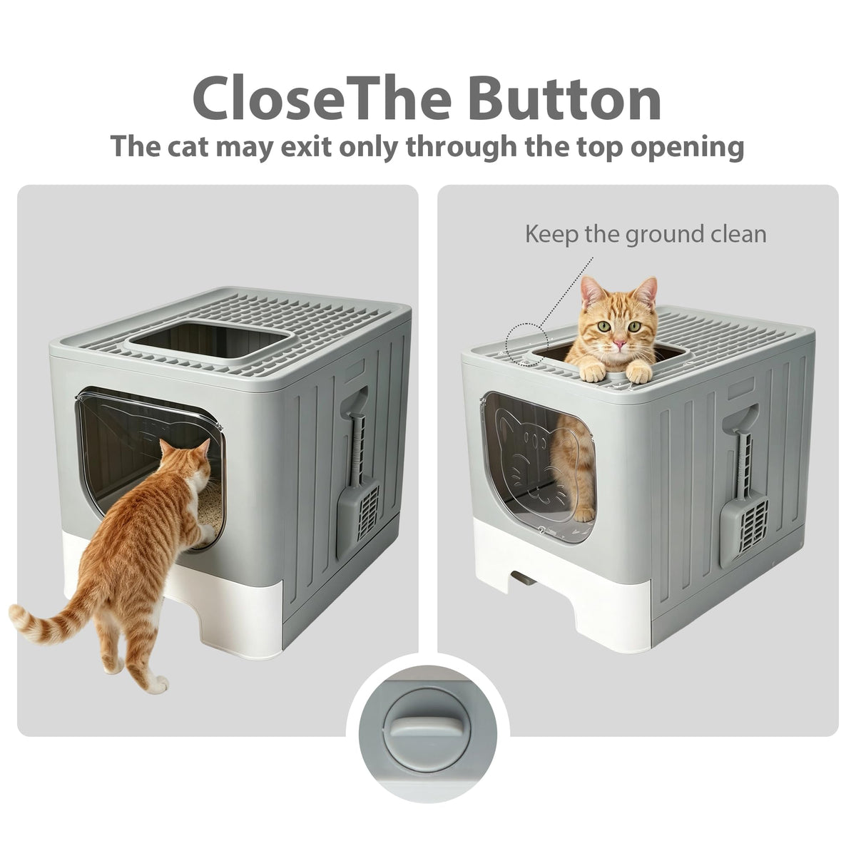 Stainless Steel Cat Litter Box with Lid W3088