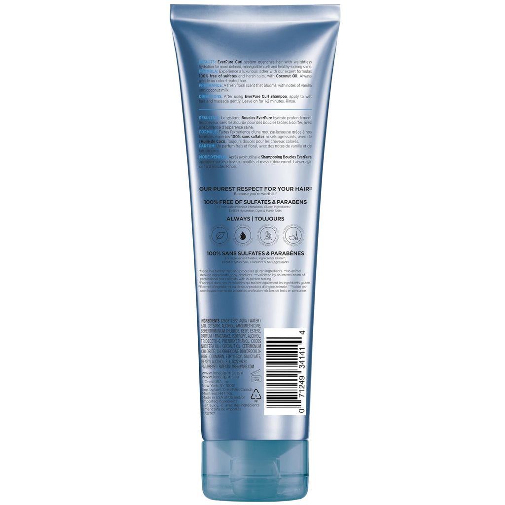 Sulfate Free Coconut Oil Conditioner for Curly Hair 8.5 Fl Oz D2430