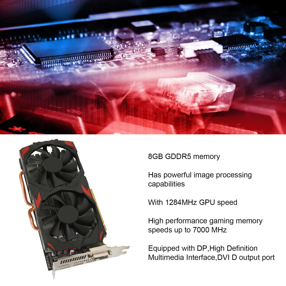 8GB GDDR5 256 Bit PCI Express 3.0 Graphics Card M1882