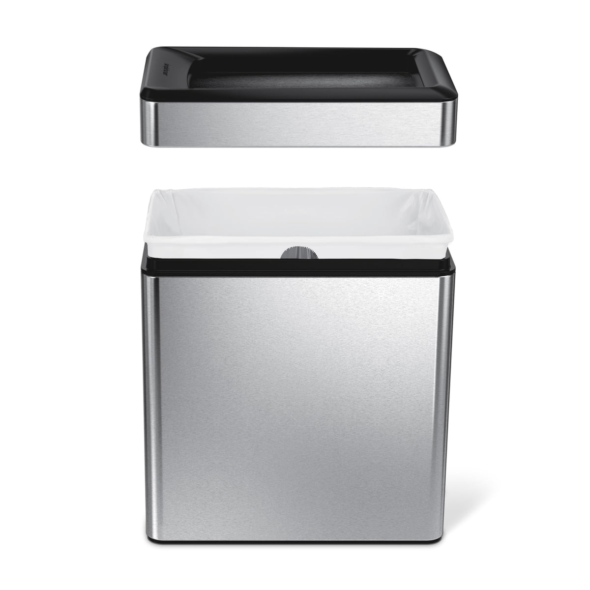 10L Stainless Steel Slim Open Trash Can X601