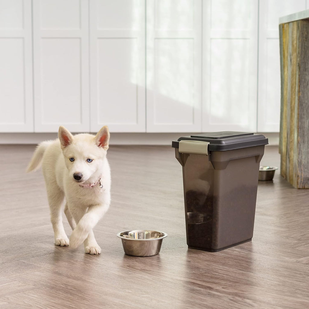 Dog Food Storage Container Up to 13 lbs Smoke A46574
