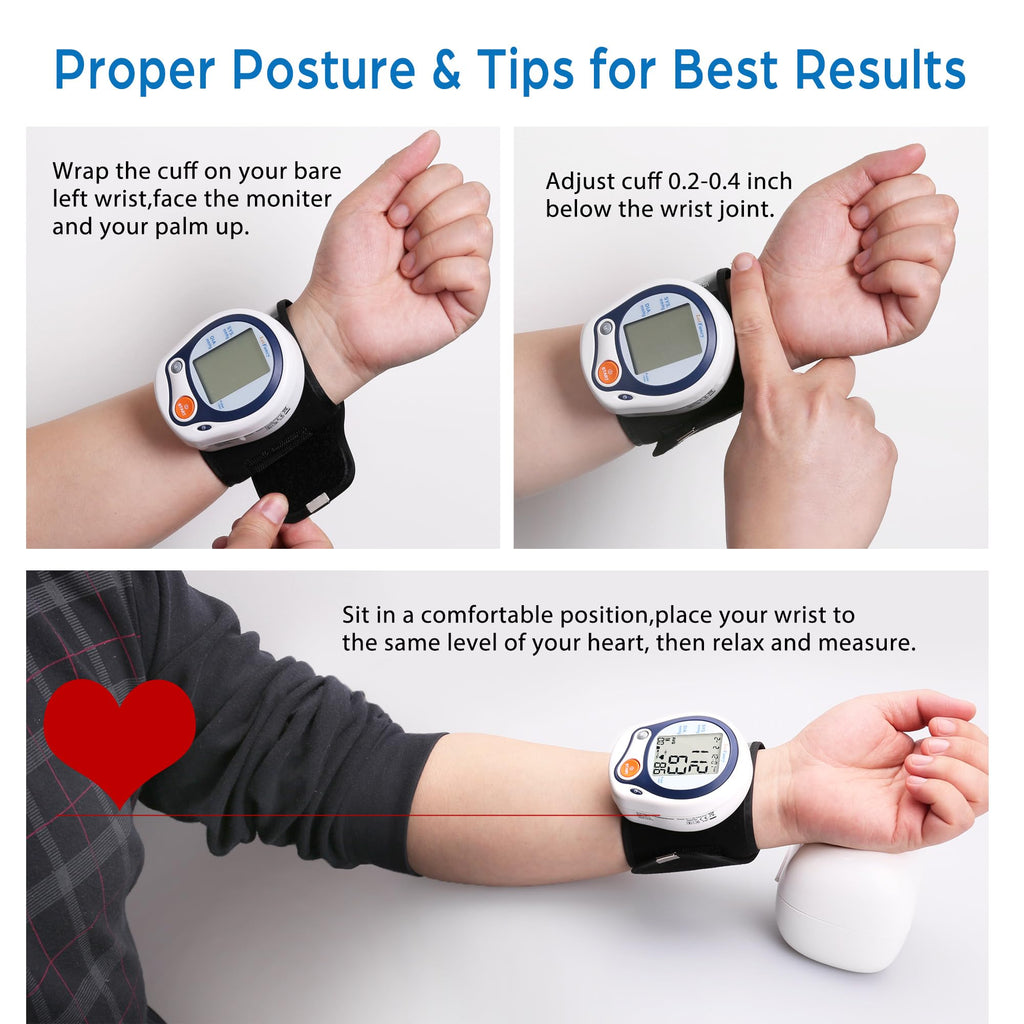 Kids Wrist Blood Pressure Monitor with Carrying Case R3482