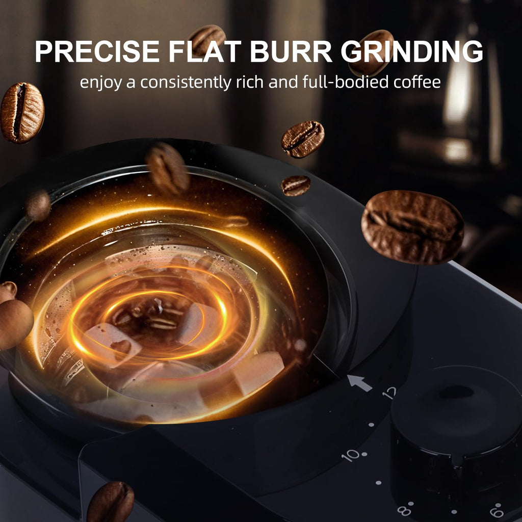 Electric Burr Coffee Grinder with 28 Adjustable Grind Settings F9632