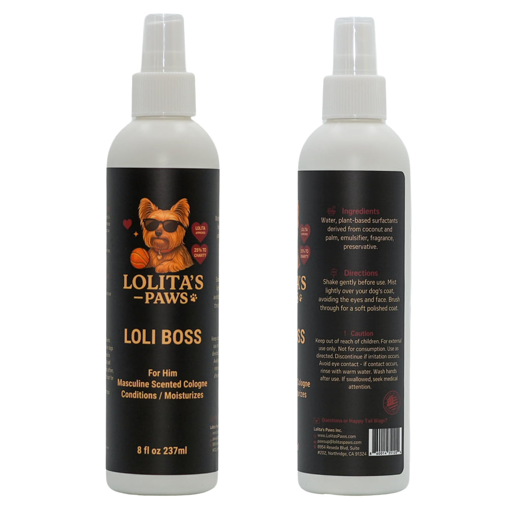 Masculine Dog Cologne Deodorizing Pet Spray 8 oz H4610