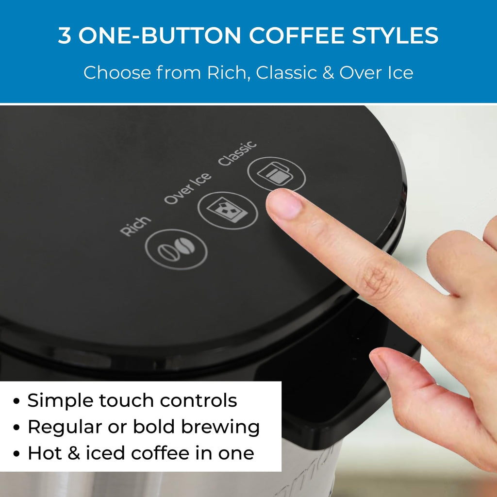Single Serve Coffee Maker 6–12 Oz Black B9857