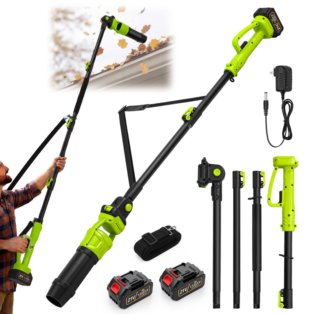 Cordless Leaf Blower with 2 Batteries 21V, 580CFM/180MPH S487