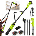 Cordless Leaf Blower with 2 Batteries 21V, 580CFM/180MPH S487