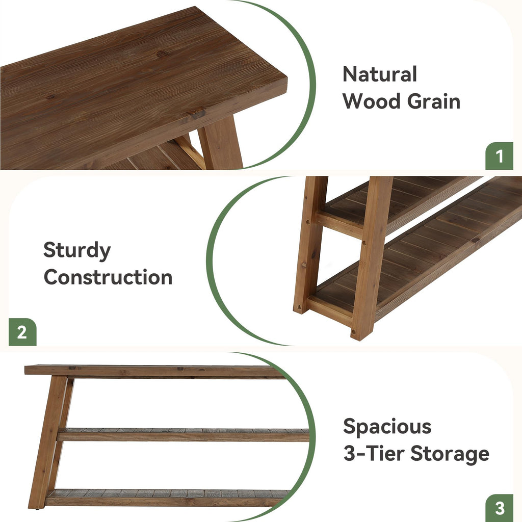 63" Solid Wood TV Stand N587841
