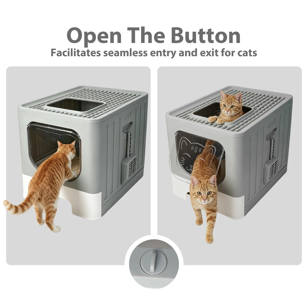 Stainless Steel Cat Litter Box with Lid W3088