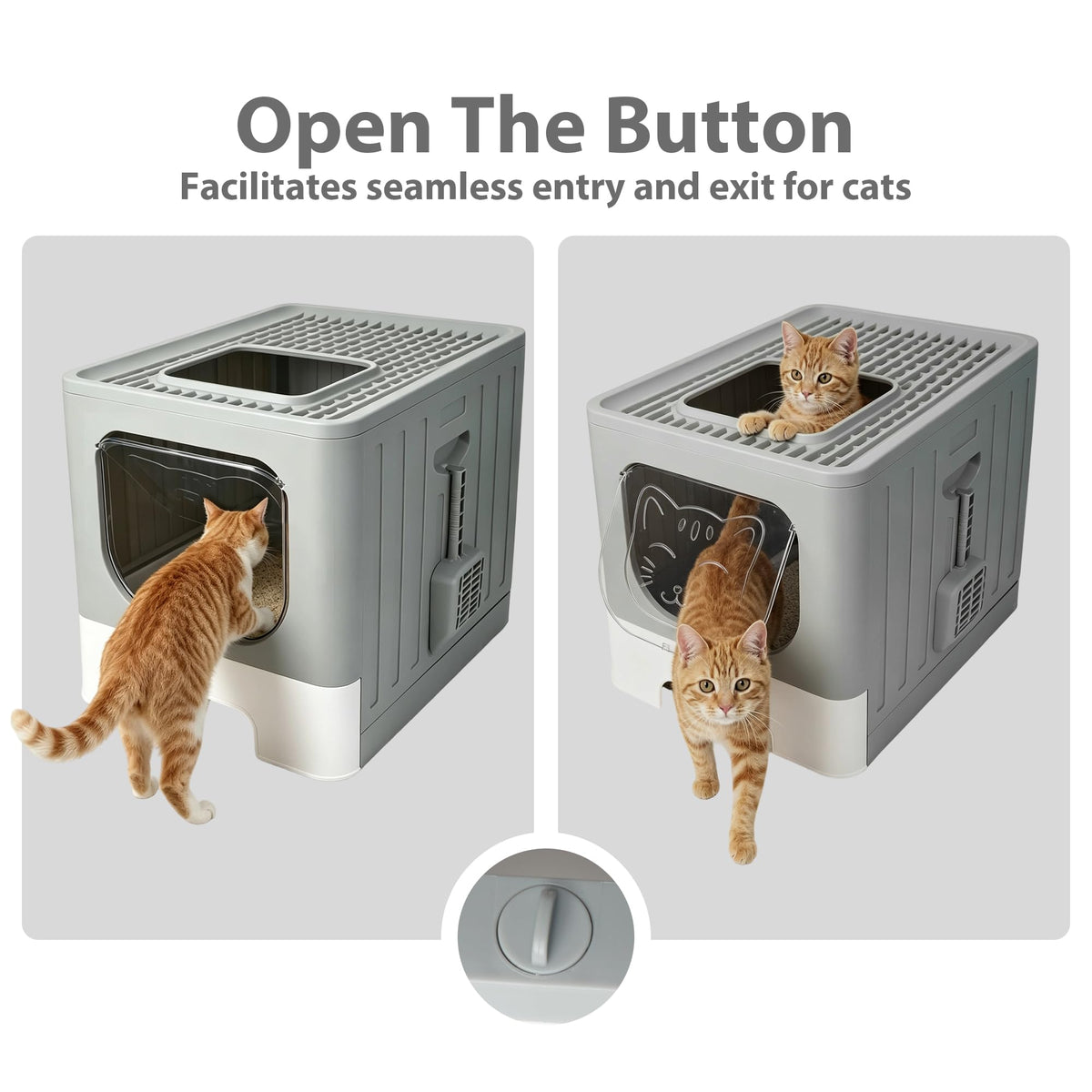 Stainless Steel Cat Litter Box with Lid W3088