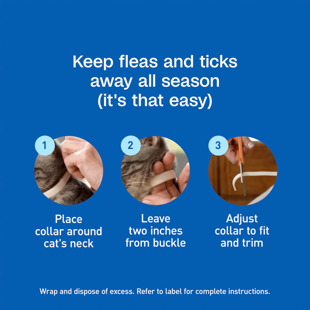 Adjustable Flea & Tick Collar for Cats Y918