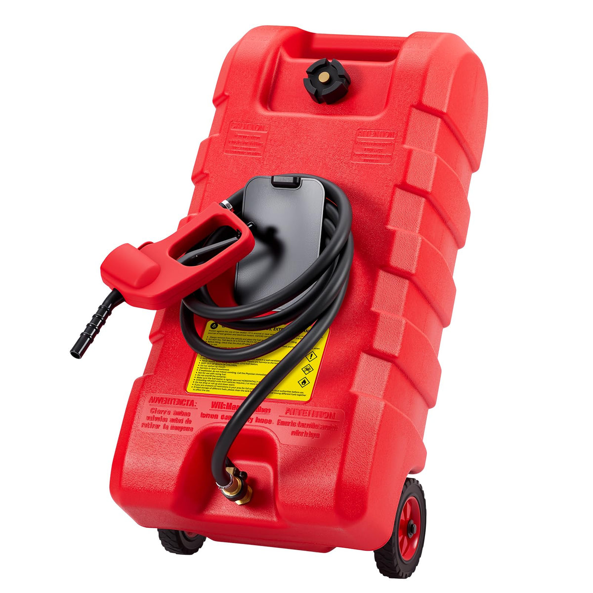 15 Gallon HDPE Portable Fuel Tank Caddy with Wheels V7832