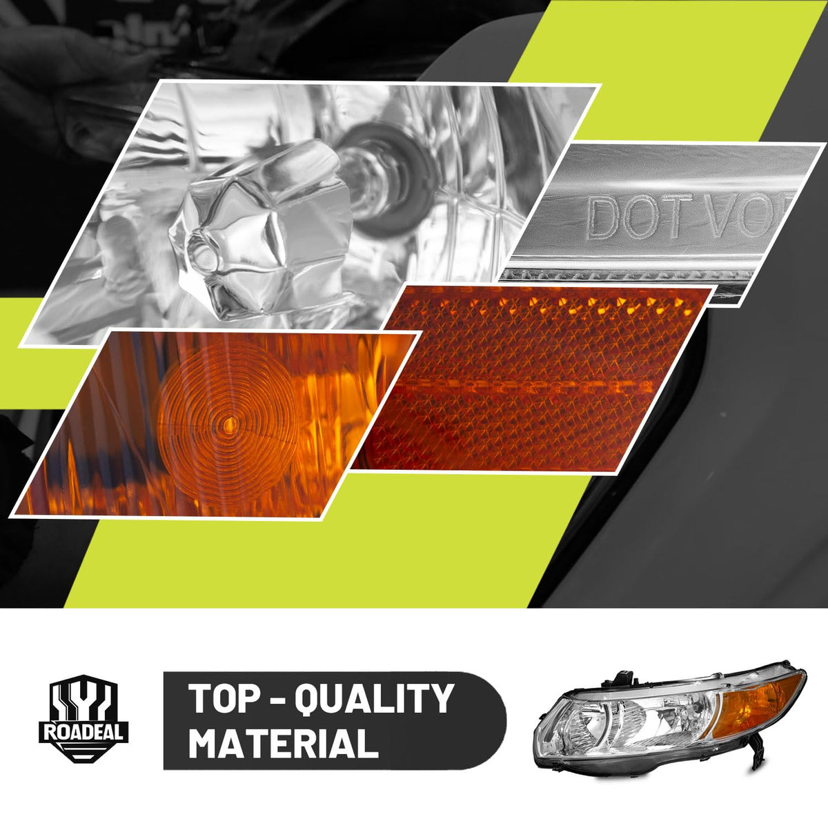 2006-2011 Honda Civic 2-Door Coupe Headlights V276