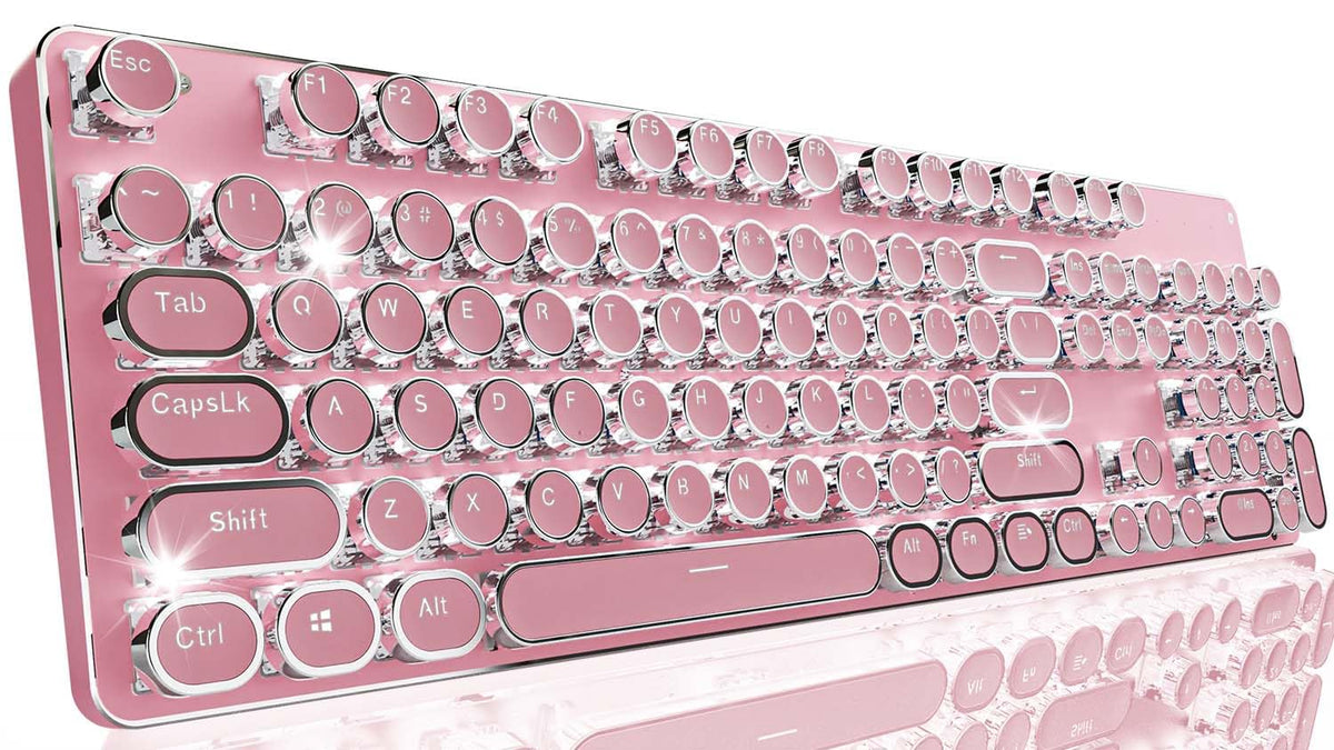 Pink Wireless Mechanical Keyboard T940498