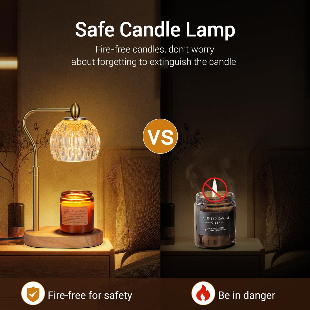 Candle Warmer Lamp with Timer & Dimmer Height Adjustable K257614