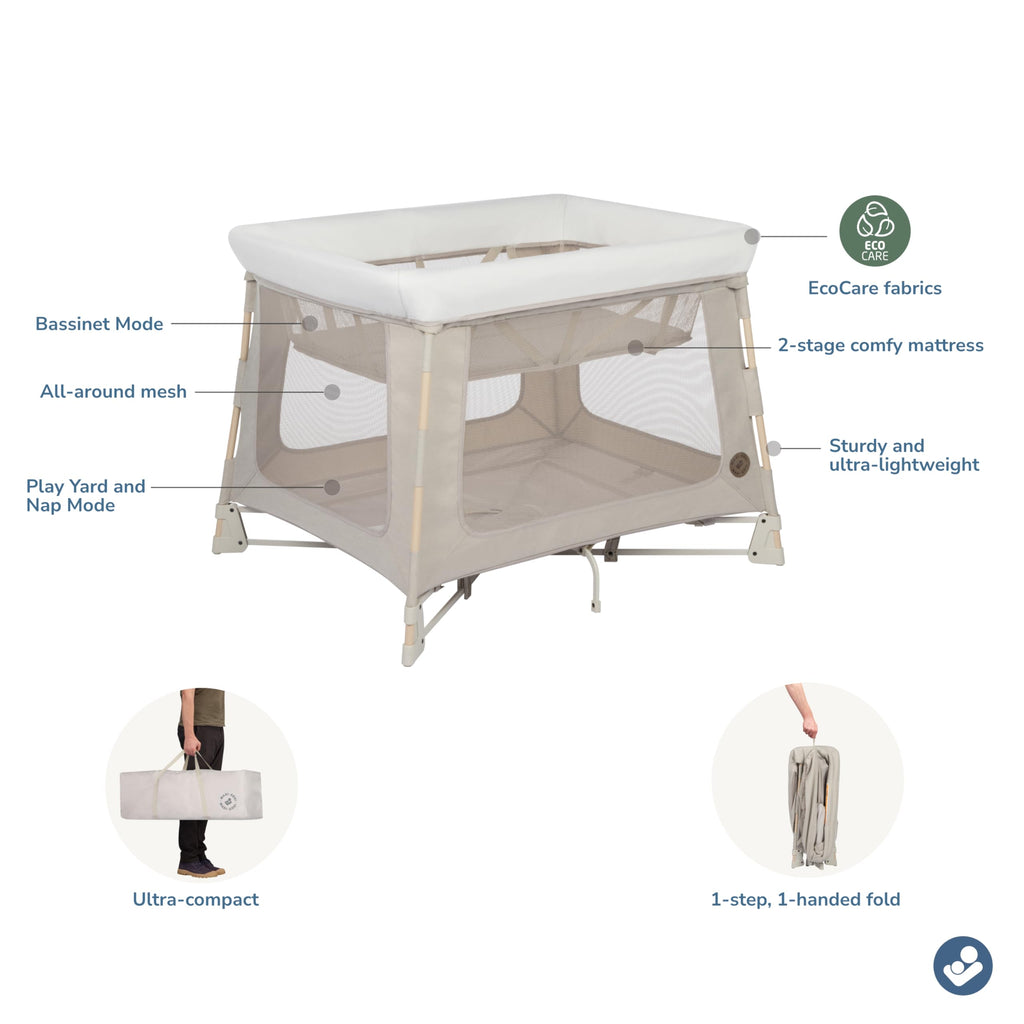 Baby Playard with Bassinet and Mat N201032