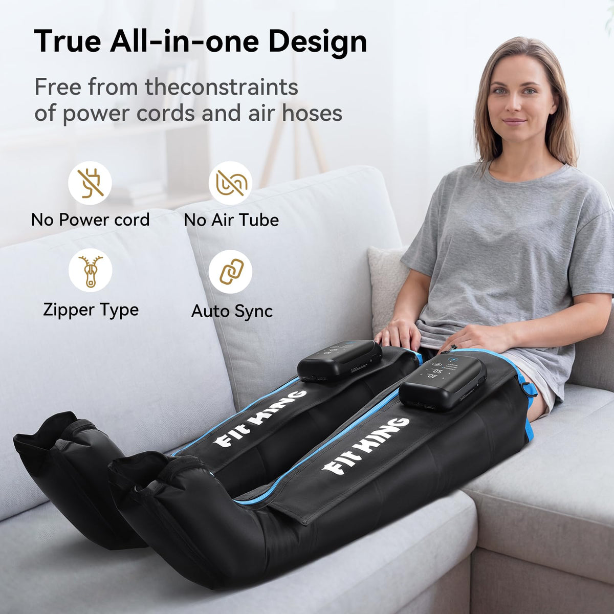 Cordless Air Compression Leg Massager B3928
