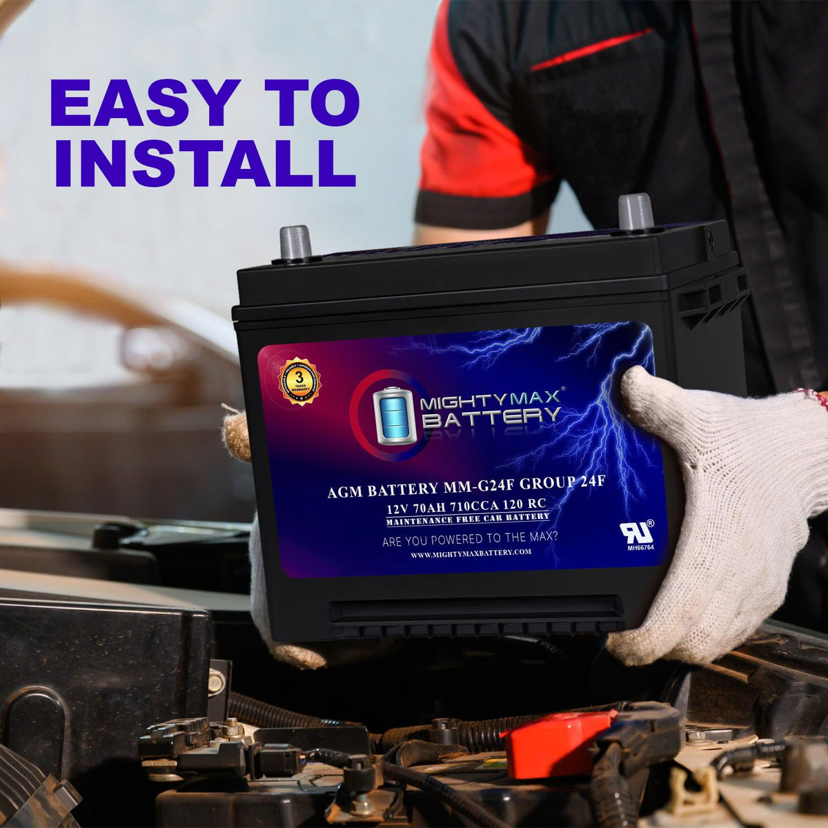 12V 70Ah AGM Replacement Battery C131