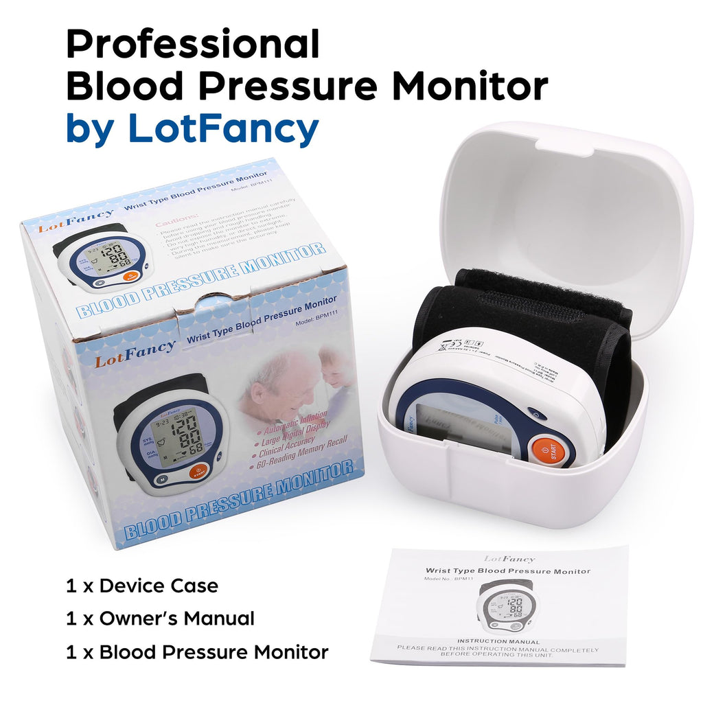 Kids Wrist Blood Pressure Monitor with Carrying Case R3482