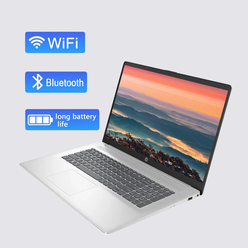 17.3" FHD Laptop, 16GB RAM, 1TB SSD, AMD Ryzen 5, Windows 11 Home, Silver H32616