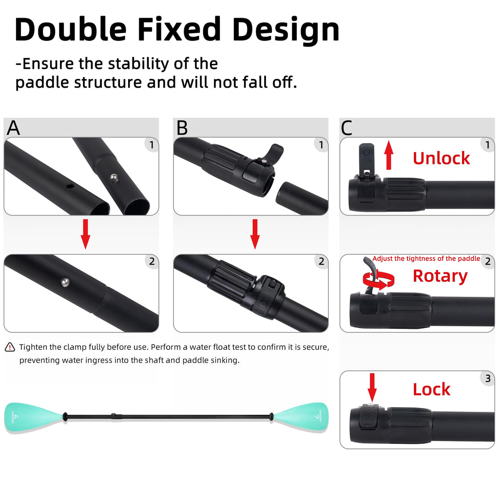 Adjustable Stand Up Paddle with Aluminum Alloy Shaft K570633