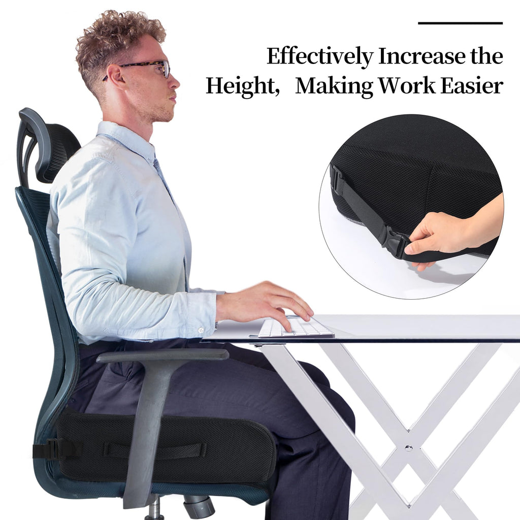 Extra Thick Memory Foam Chair Cushion with Carry Handle F140