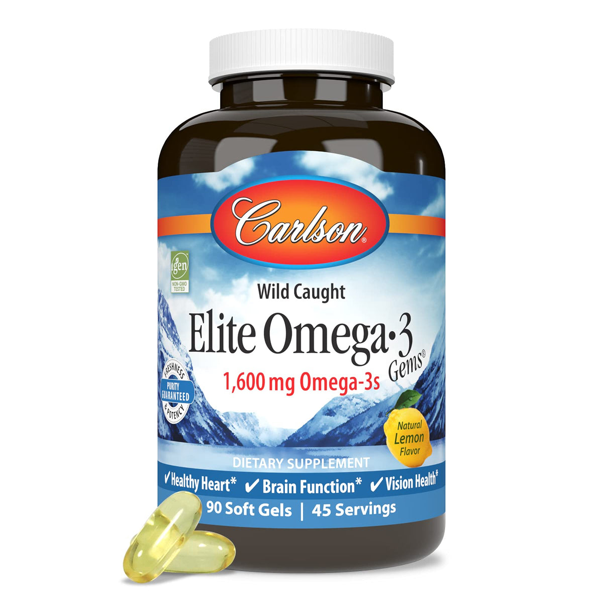 Omega-3 1600mg Soft Gels 90 Count Q43244