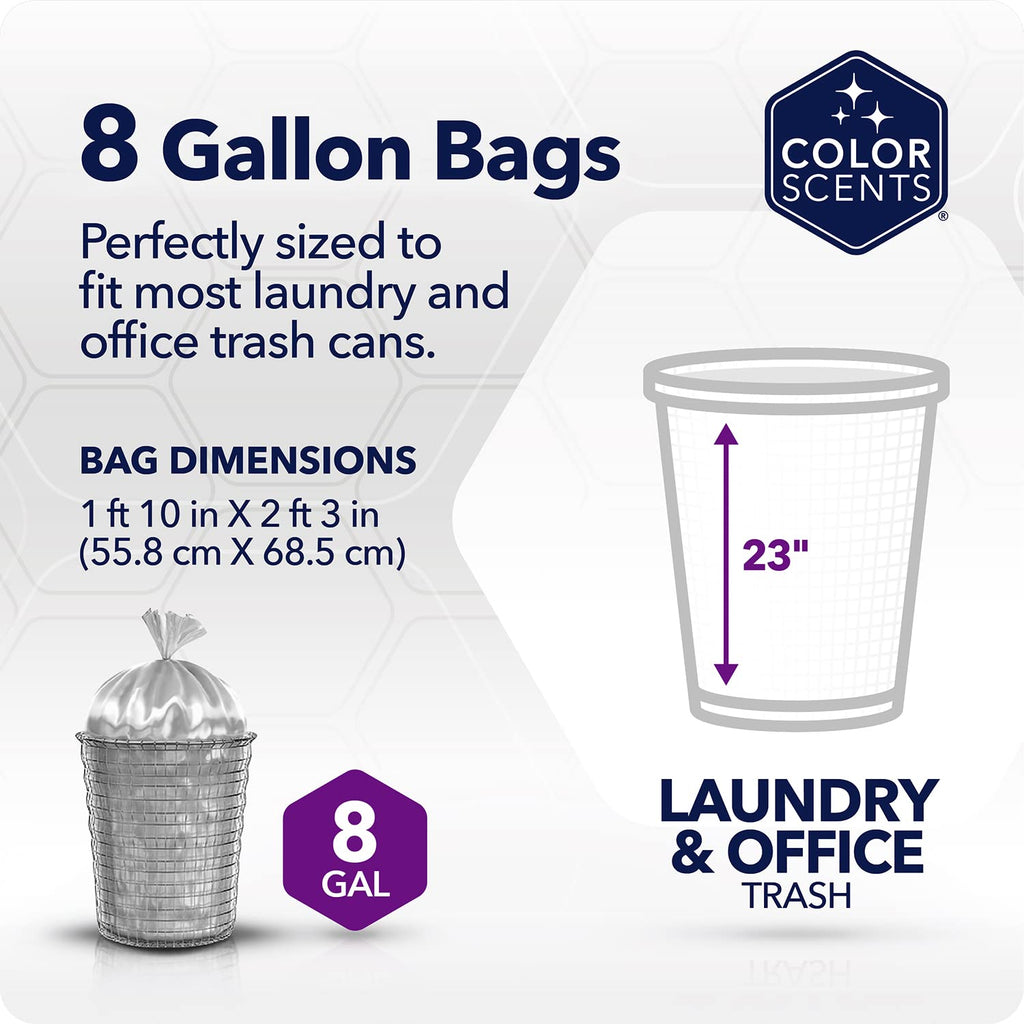 8 Gallon Twist Tie Trash Bags C767