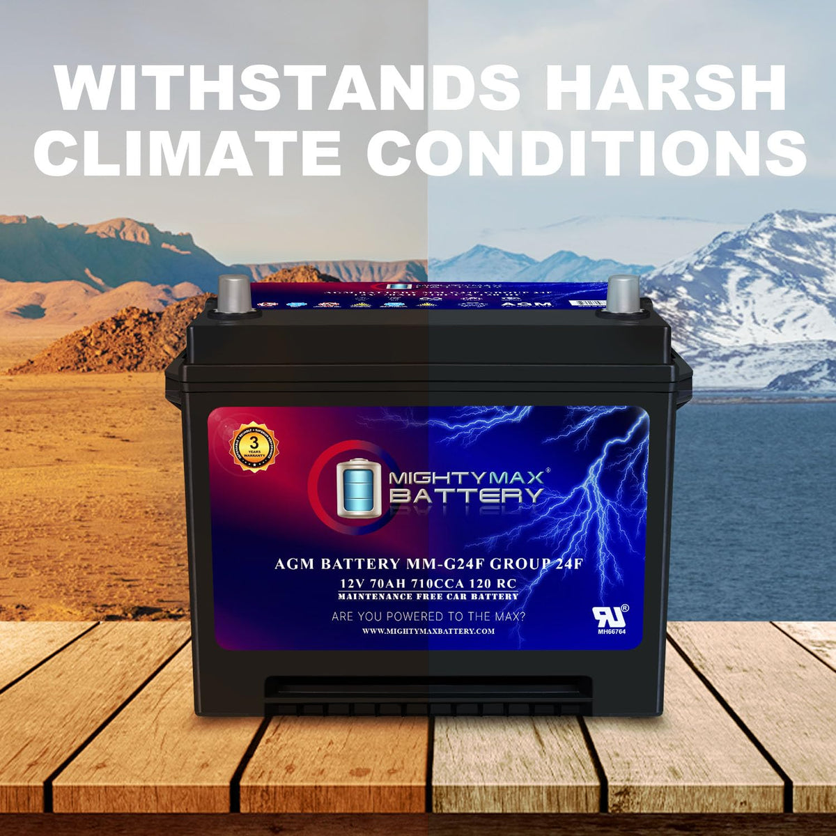 12V 70Ah AGM Replacement Battery C131
