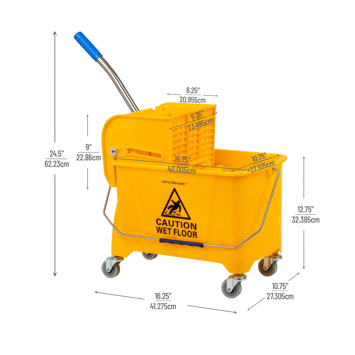 5.5-Gallon Mop Bucket with Wringer E36542
