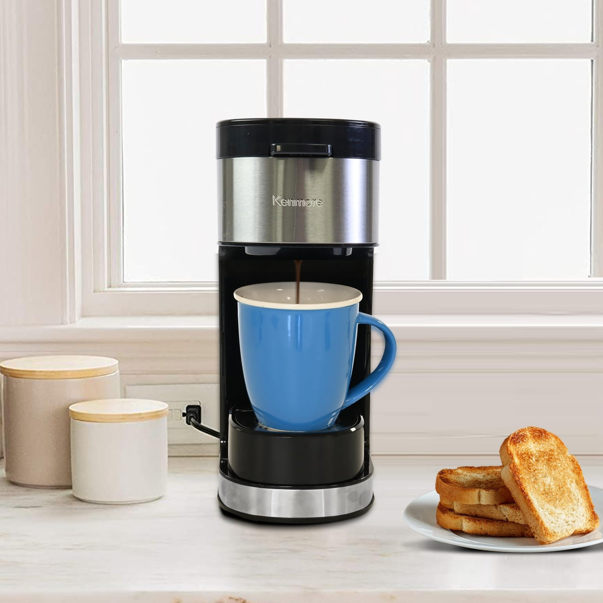 Single Serve Coffee Maker 6–12 Oz Black B9857