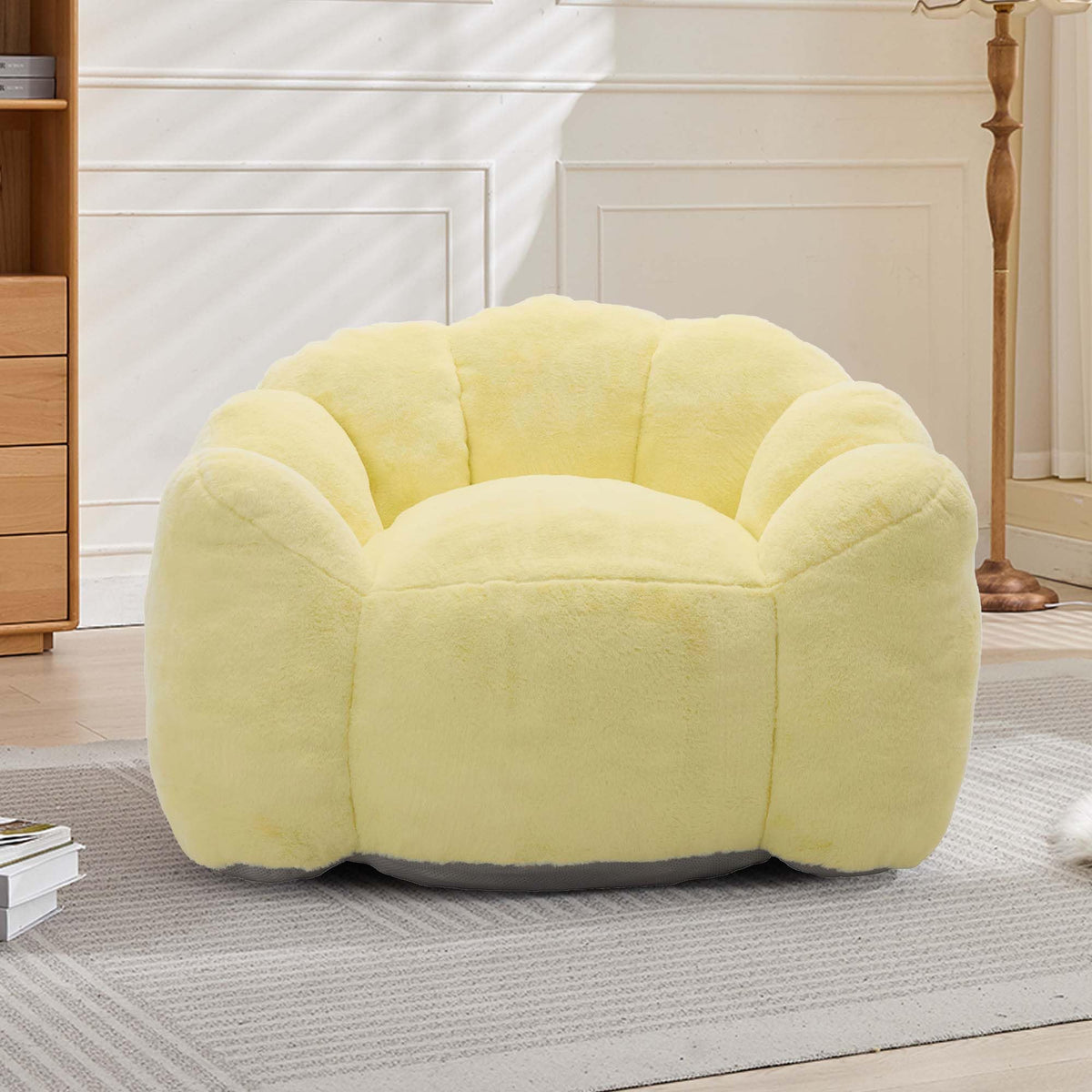 Oversized Memory Foam Bean Bag Chair with Backrest C5619