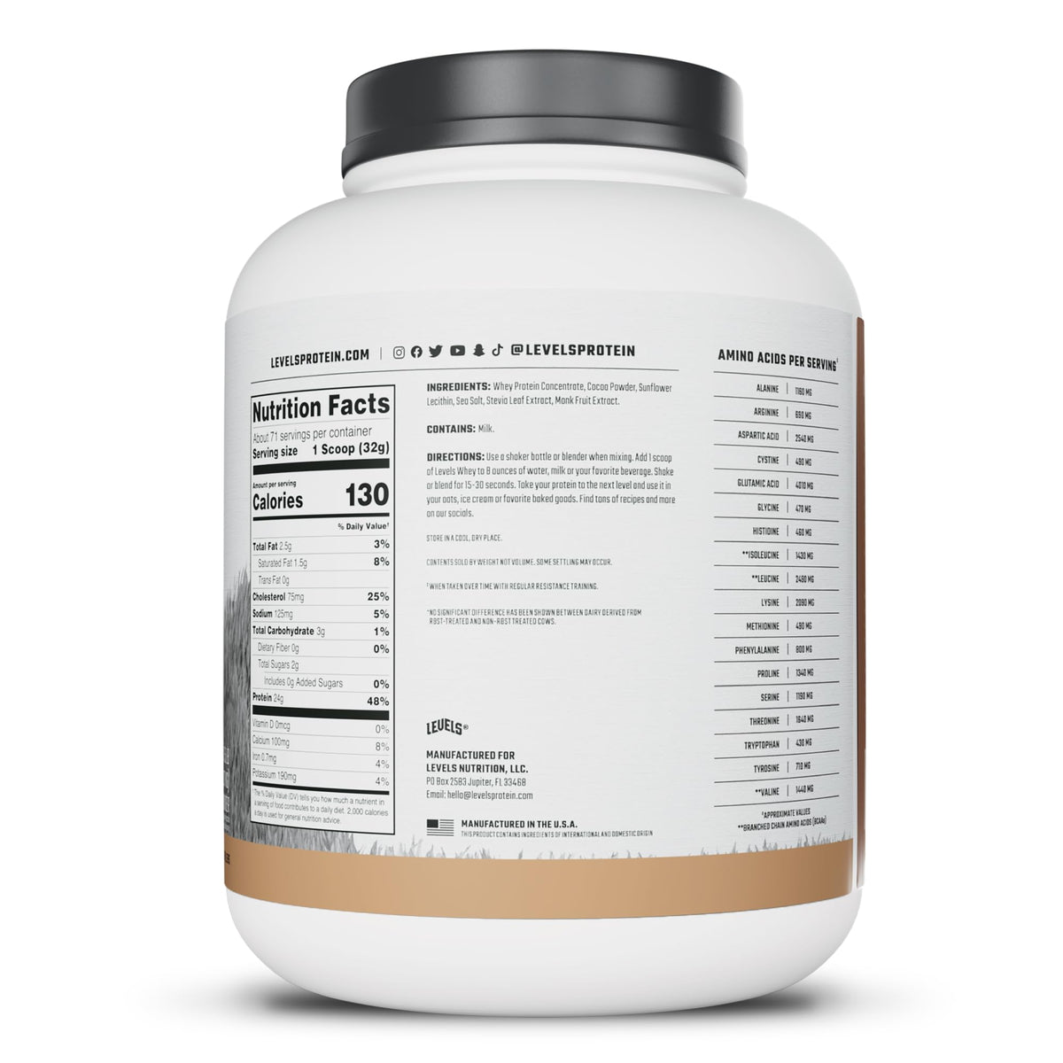 Whey Protein Powder Pure Chocolate 5LB T81138