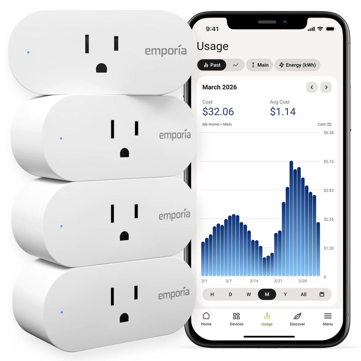 Smart Plug WiFi Outlet with Timer 4 Pack T212303