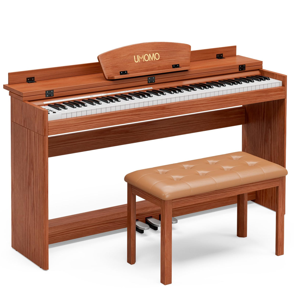 88 Weighted Keys Upright Digital Piano with Bench A13724