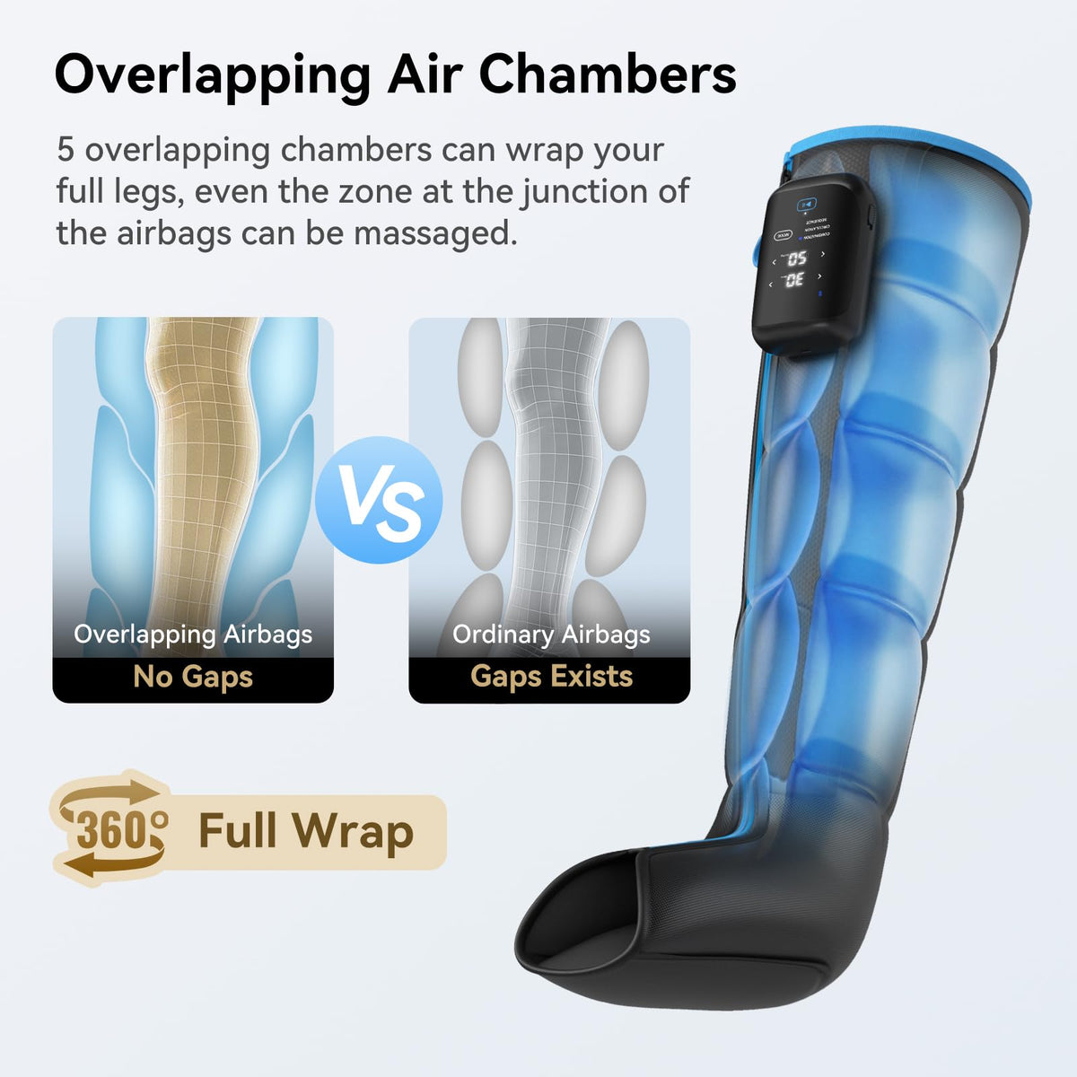 Cordless Air Compression Leg Massager B3928