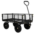 10" Flat Free Tires Steel Garden Cart with Rotating Handle F42570