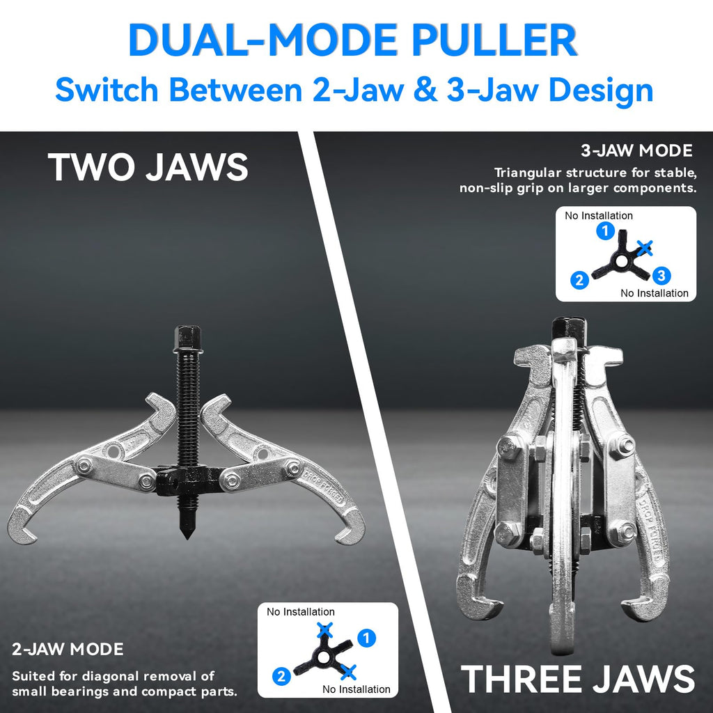 3 Pcs Reversible 3 Jaw Puller Set G828