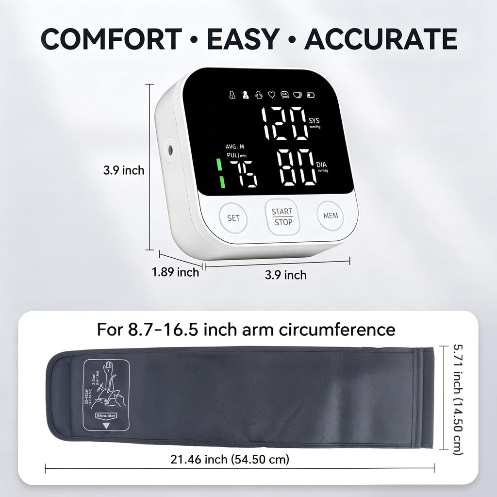 Blood Pressure Monitor Upper Arm Cuff with Storage Bag A26573