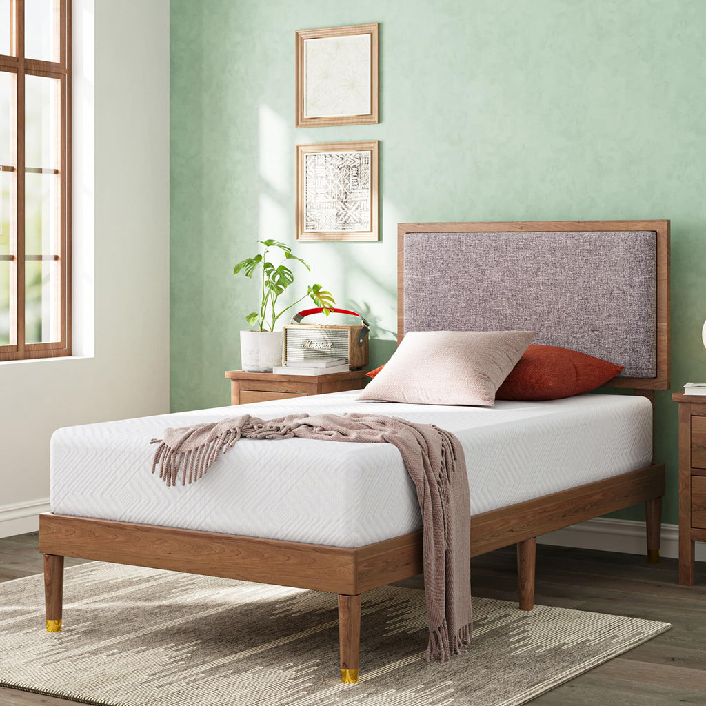Twin 6 Inch Green Tea Gel Memory Foam Mattress U3422