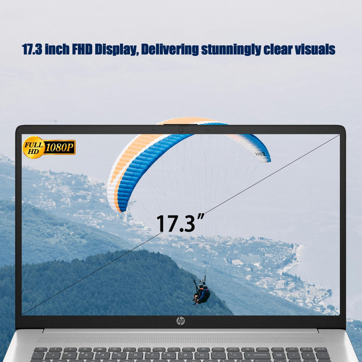 17.3" FHD Laptop, 16GB RAM, 1TB SSD, AMD Ryzen 5, Windows 11 Home, Silver H32616