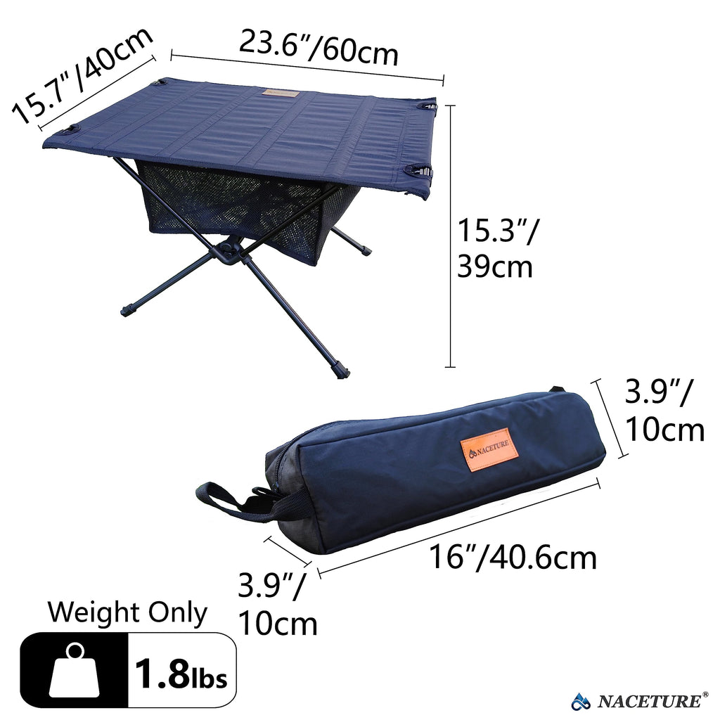 Ultralight Foldable Camping Table with Mesh V99323